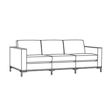 Guild Sofa, 84 inches wide