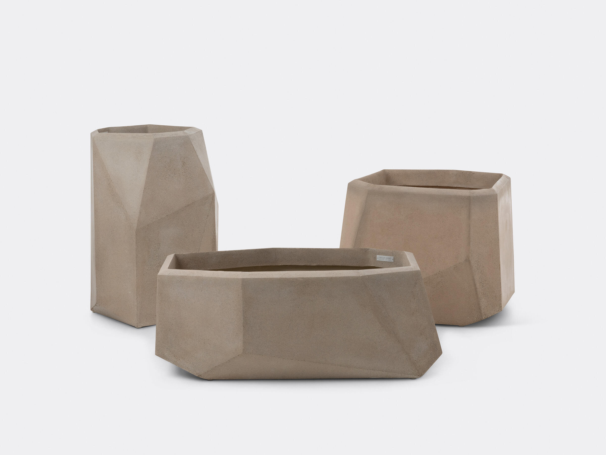 Cachalot Planters, New Aged Stone