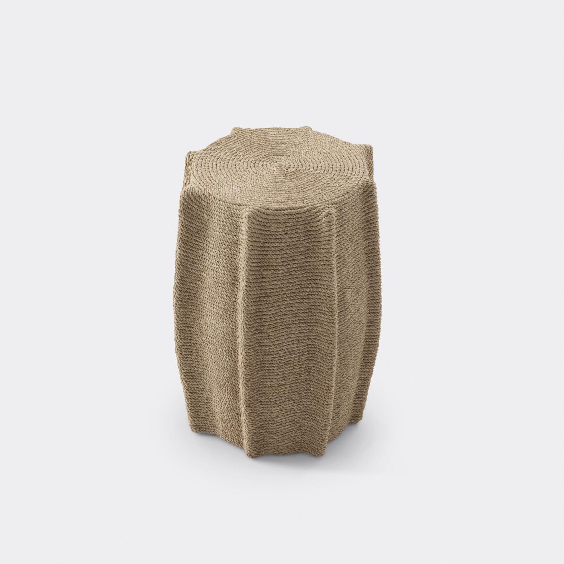 Mionde Side Table, Natural Hemp