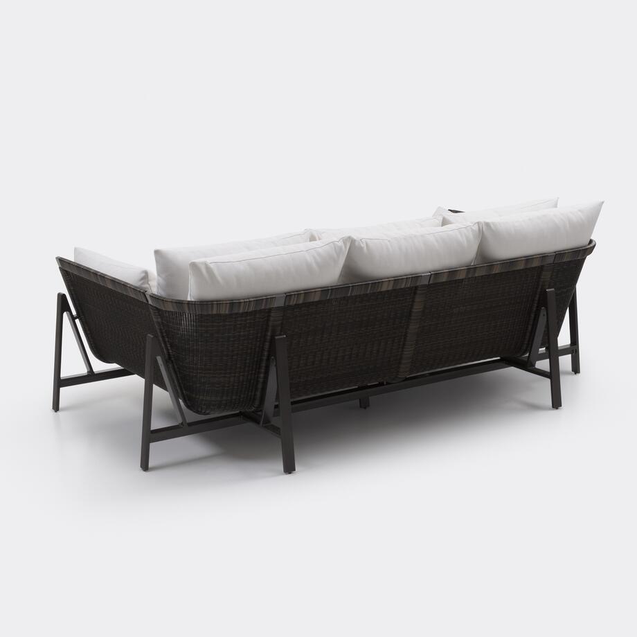 Manta Ray Daybed, Basalt, Pinpoint Coconut