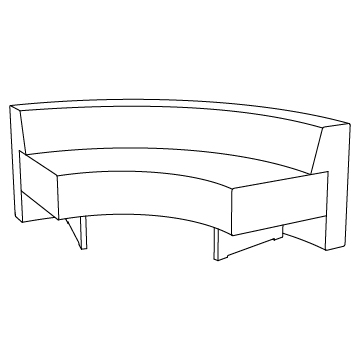 Omnibus Sectional I Quarter Circle Sofa (9078-60), Classic Depth: 60W with 21SD (inches)