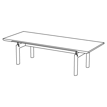 Peregrine Dining Table 120 inches wide: Oak or Ash