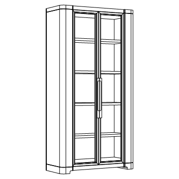 Dante Cabinet 47 wide x 91 high (inches)