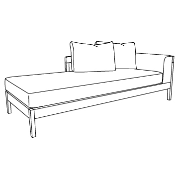 Jupiter Chaise 80 inches wide