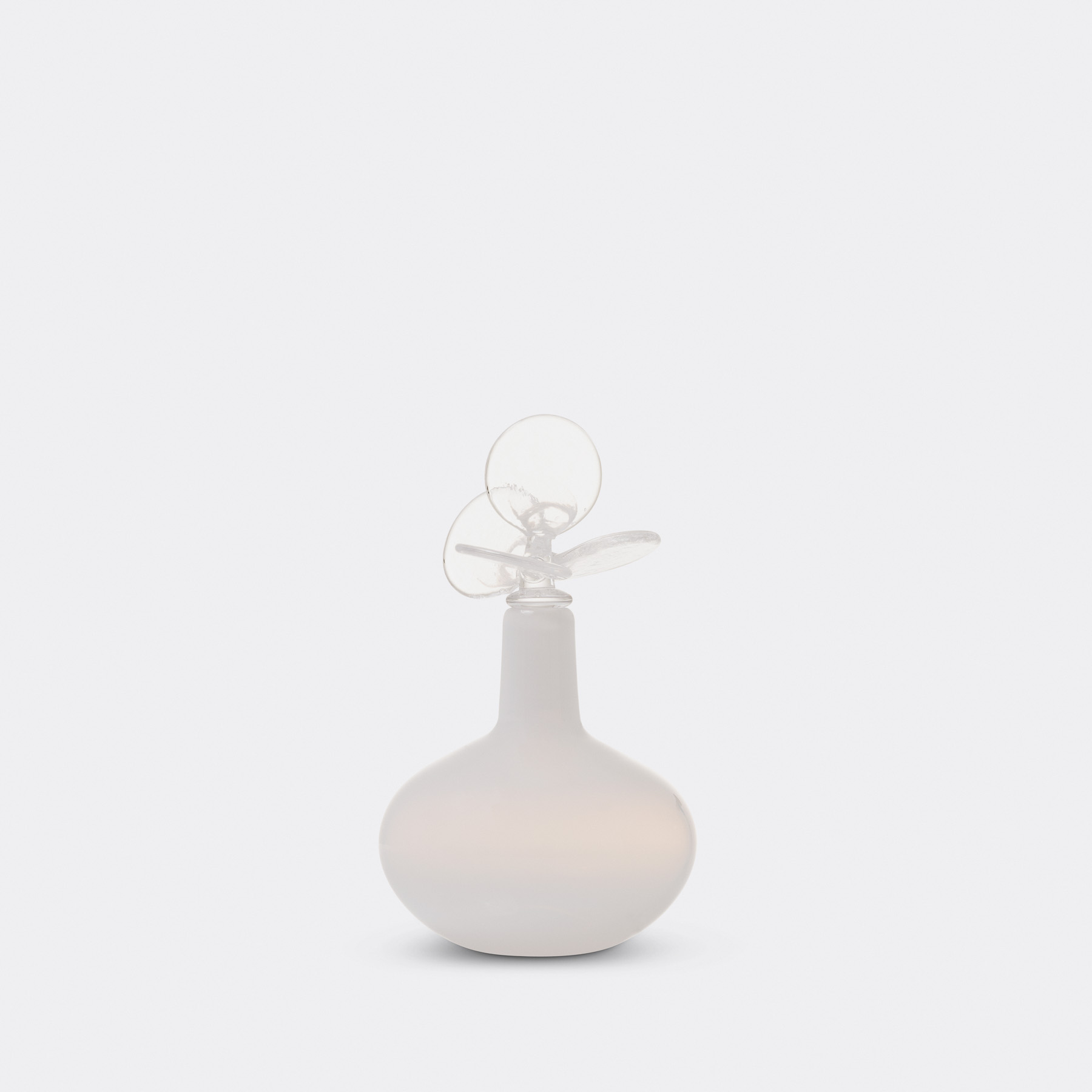 Lunaria Flora Bottle, Alabaster, Horizontal Oval