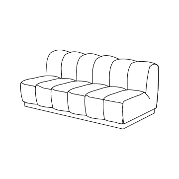 Biscuit Three-Seat
