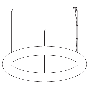 Oslo Hanging Light - Cable 23.5 inch diameter