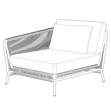 Salamander Sectional, Left or Right Arm Facing Unit