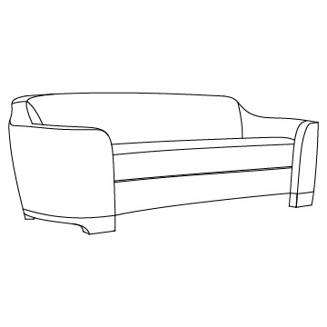 Dune Sofa, 99 inches wide