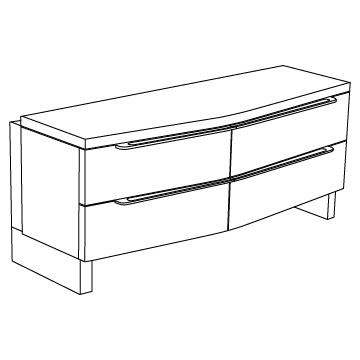 Eon Drawer Cabinet, 4 drawer