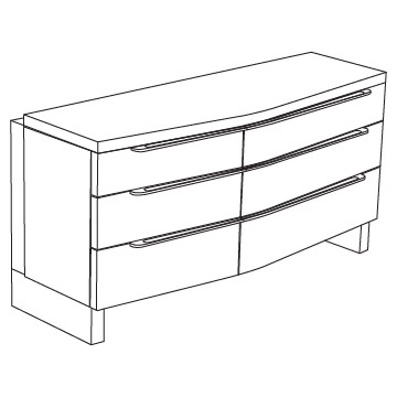 Eon Drawer Cabinet, 6 drawer