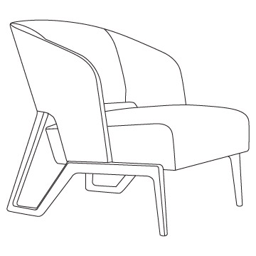 Tubac Lounge Chair, Anodized Aluminum Finishes