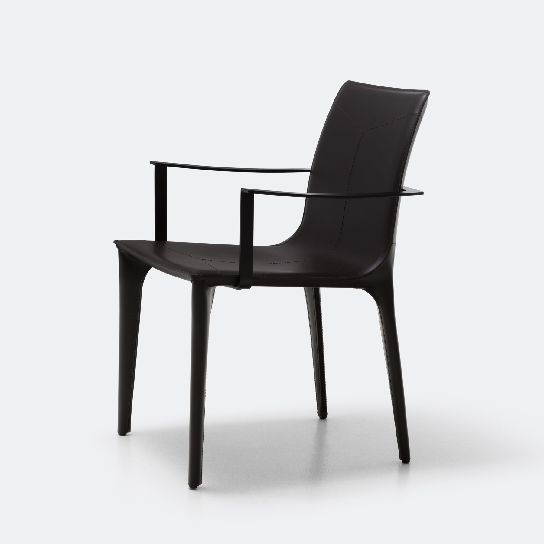 Adriatic Dining Arm Chair Matte Black 02-610 Caffe