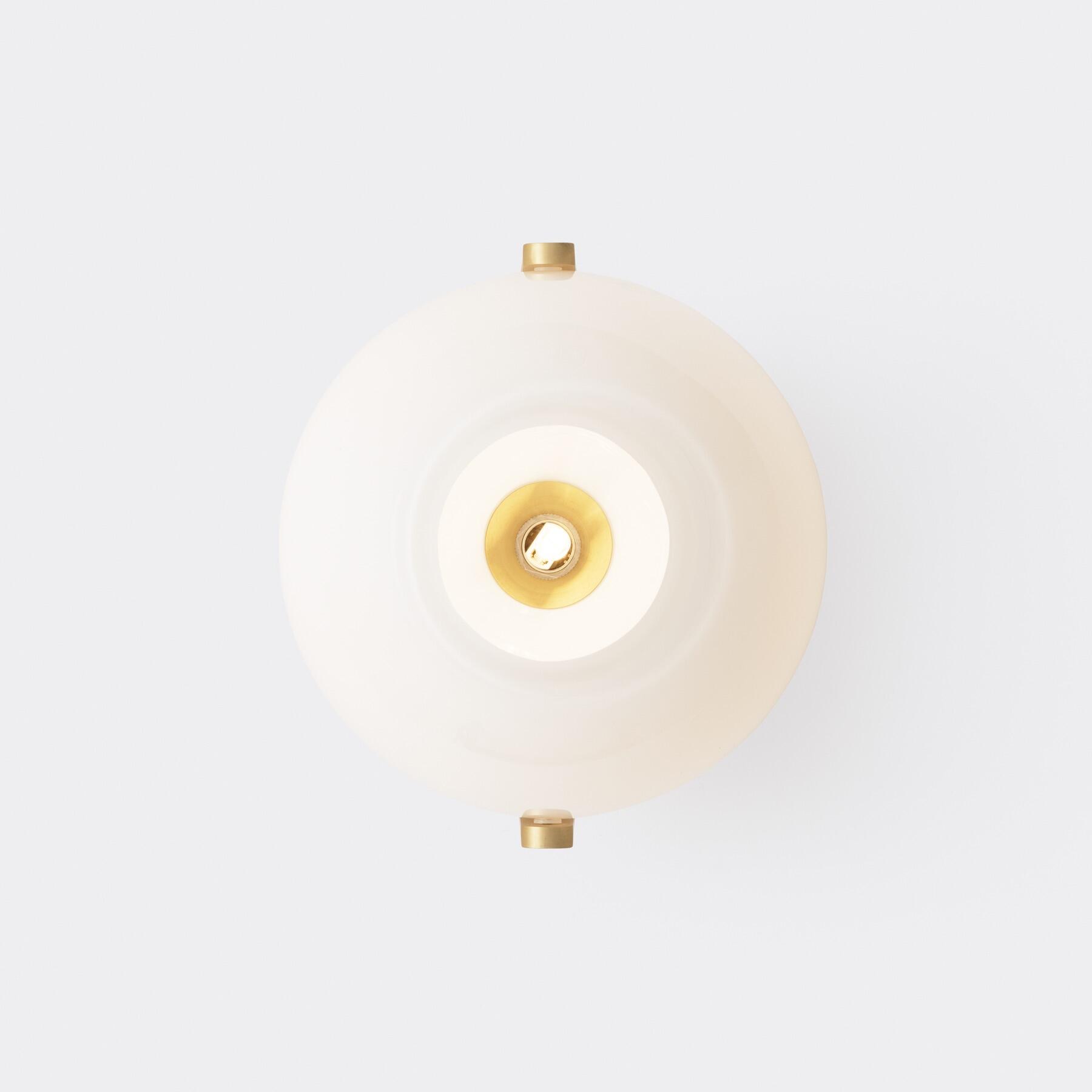 Another Day Sconce, White Glass