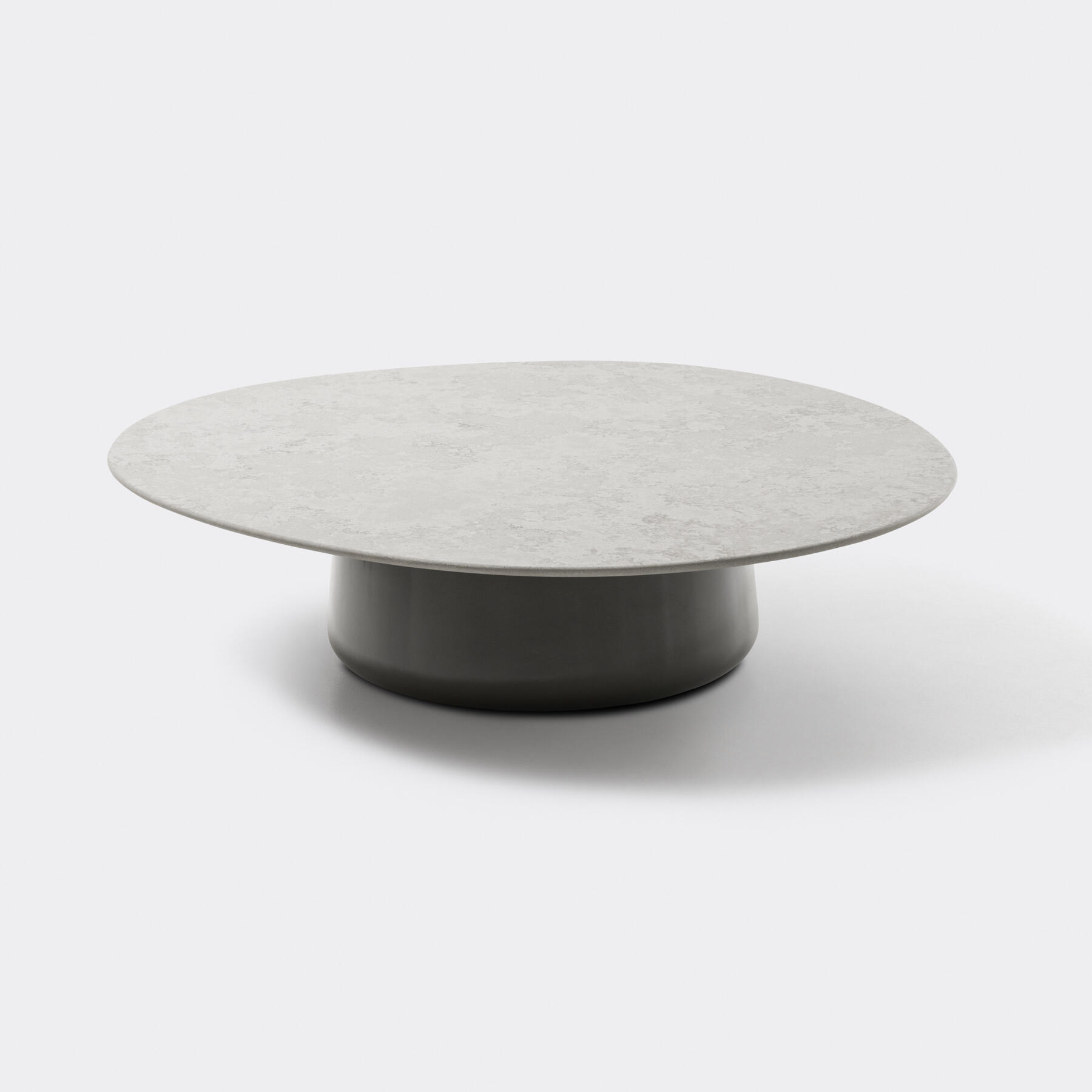 Satellite Table, Size 3, Lunar Grey, Grey Metallic