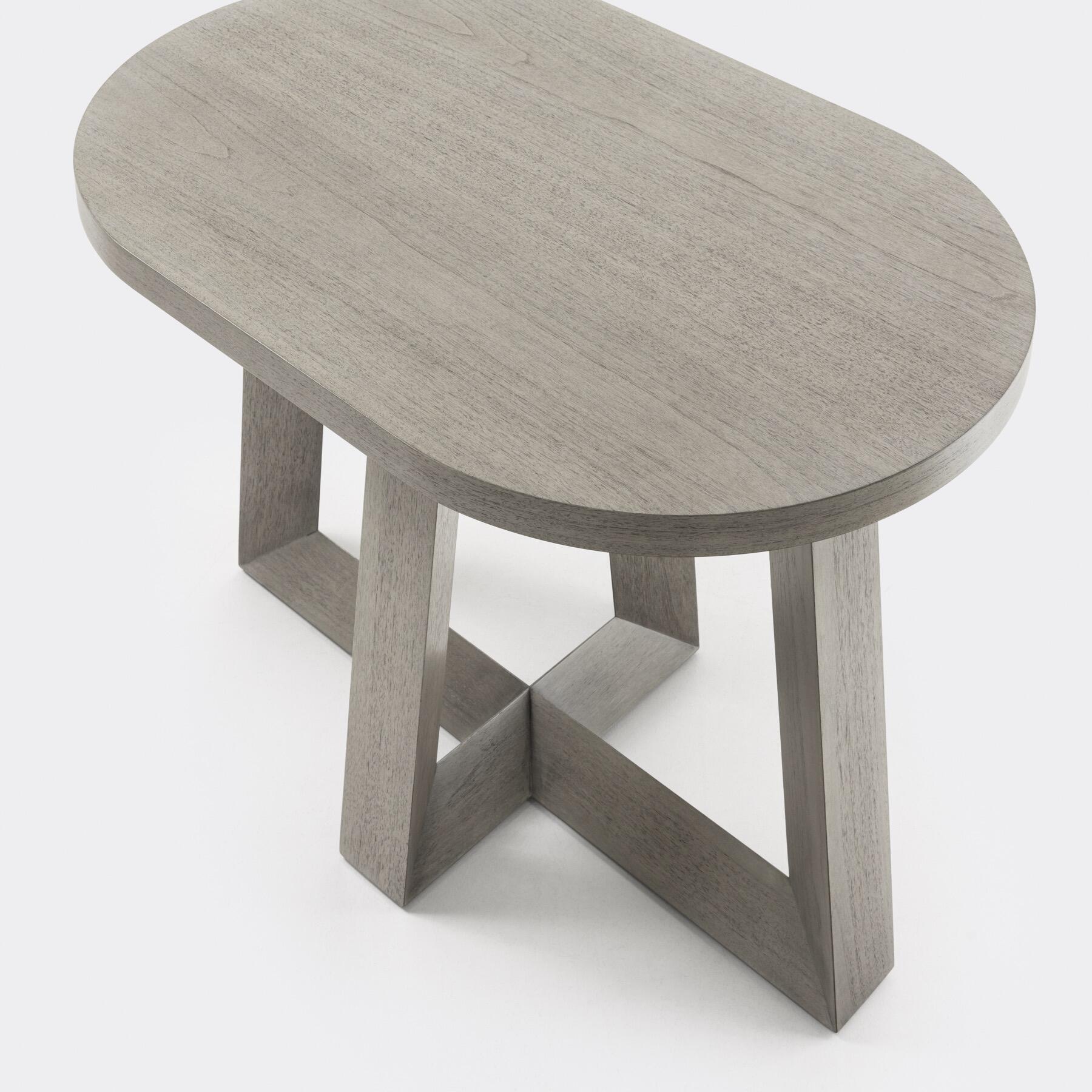 Dolo Side Table, Oval, Walnut Driftwood