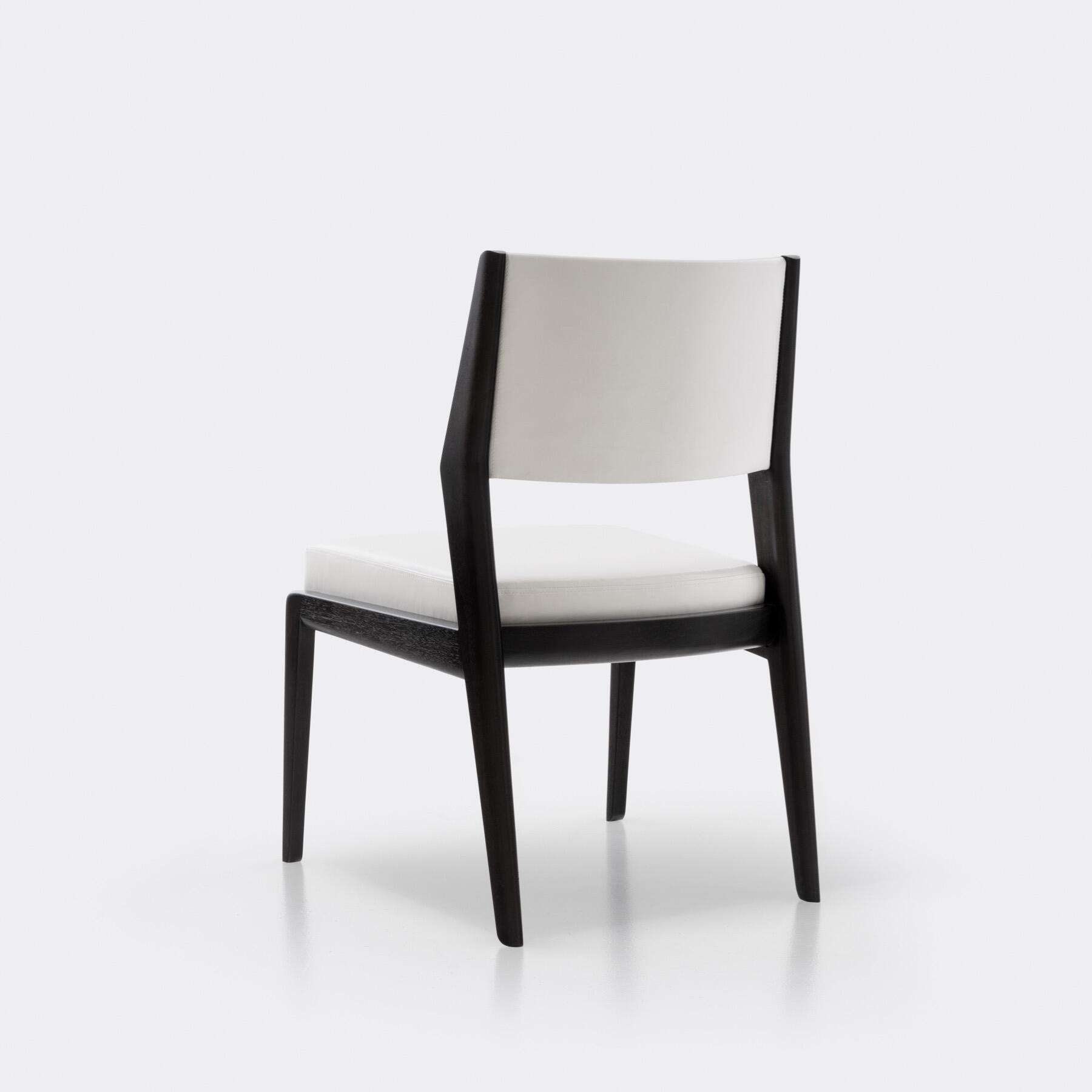 Rosewell Dining Side Chair, Walnut Black Magic, Lustro: Cloud