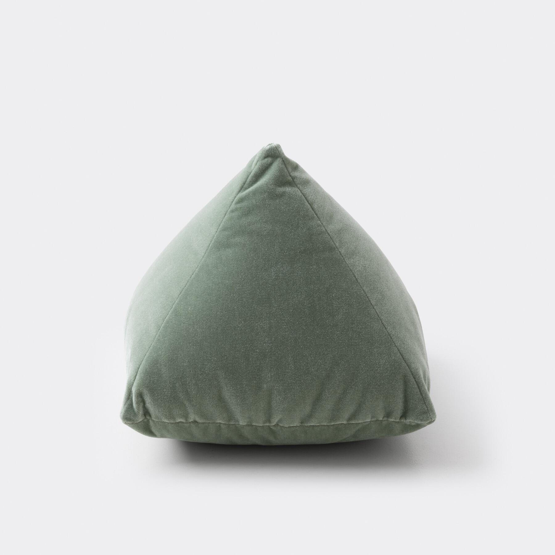 Pyramid Pillow, 14 in, Cloud Nine: Mint