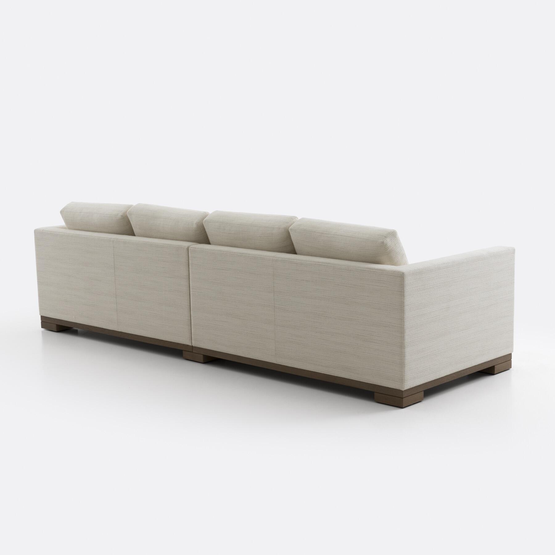 906 Sofa, 120 in, Oak Wheat, Afternoon Drive: Soft Light