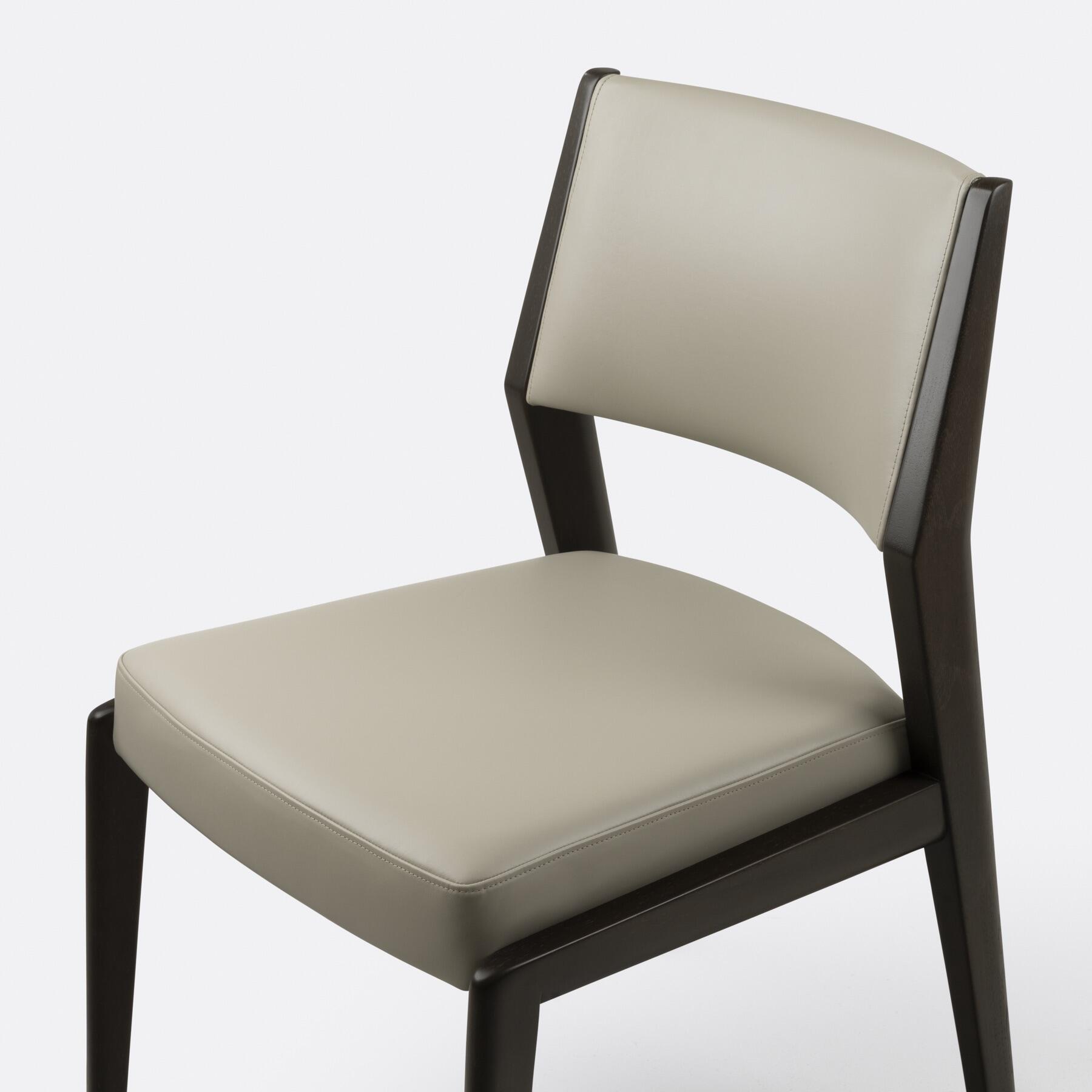 Roswell Dining Side Chair, Walnut Puma, Milano: Perfect Stone