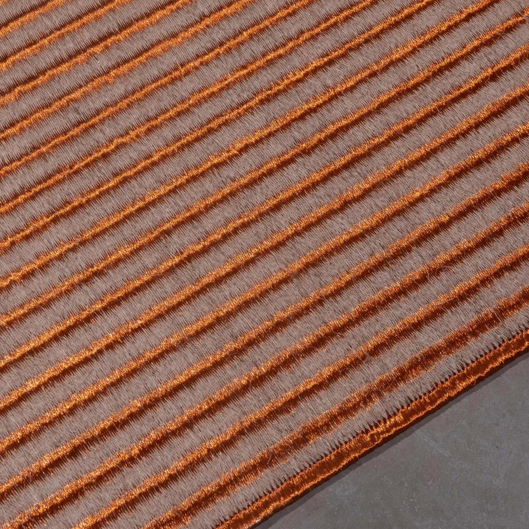 Stripes Weave, Natural Fique, Copper