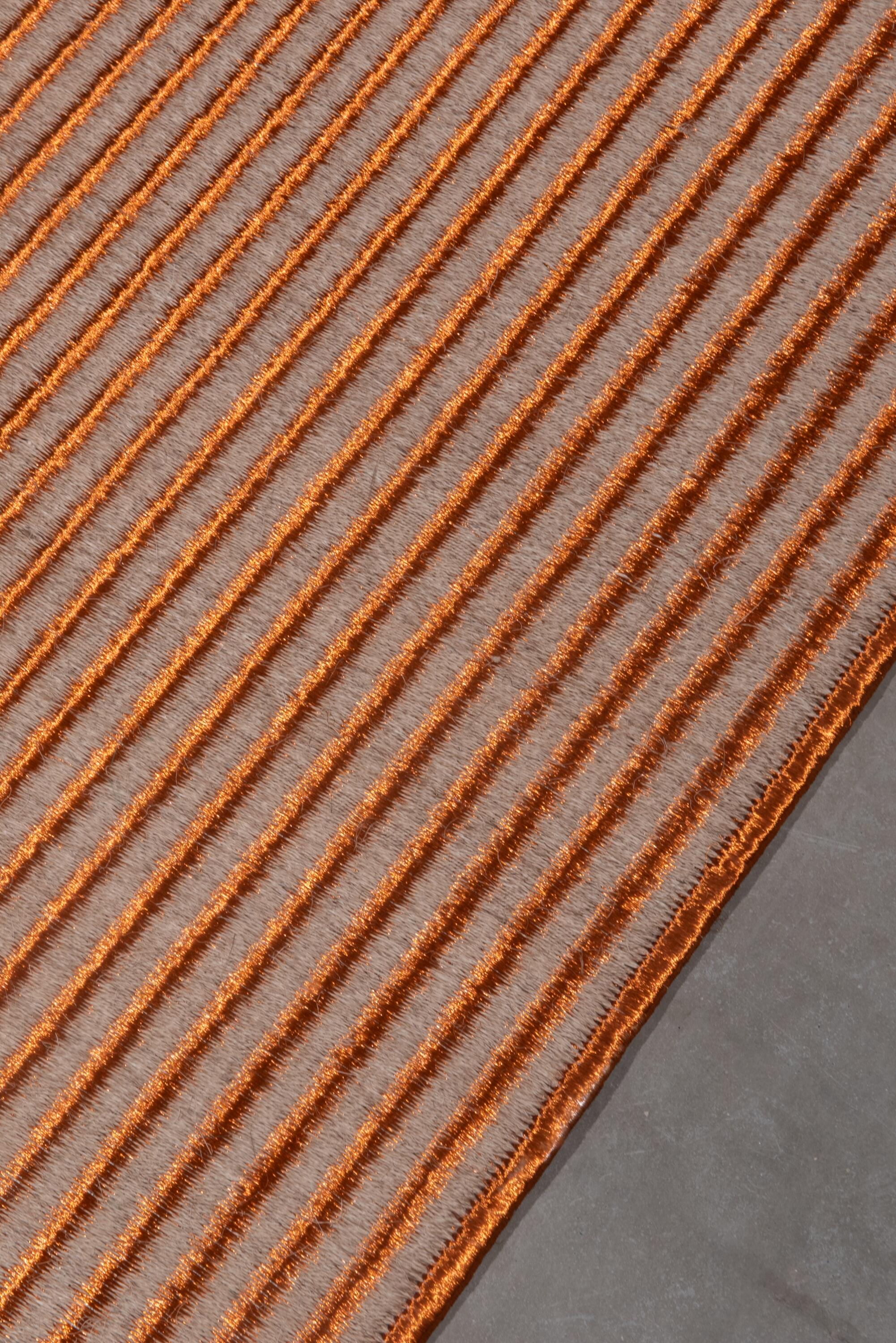 Stripes Weave, Natural Fique, Copper