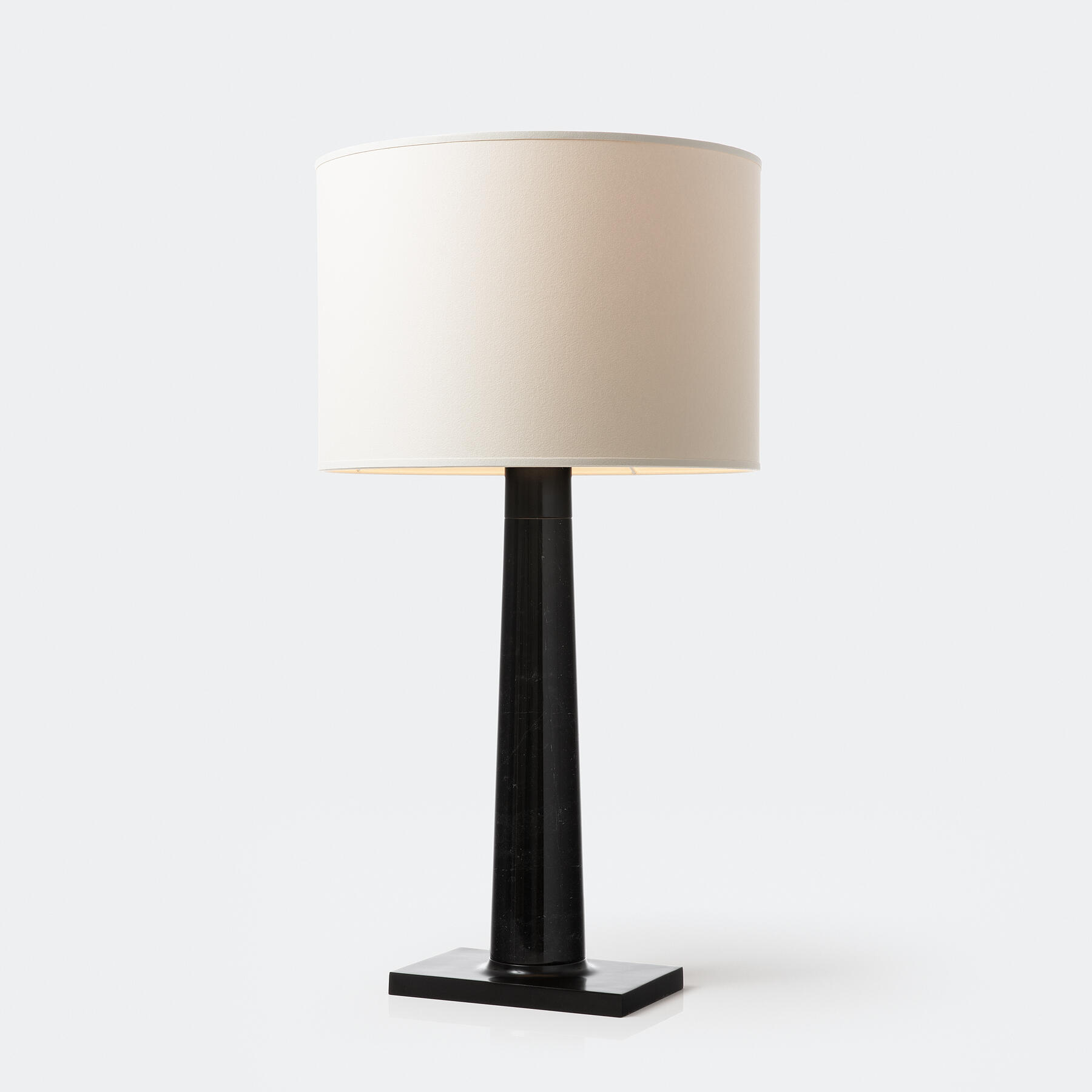 Athena Table Lamp Dark Marble with Aquarelle Shade