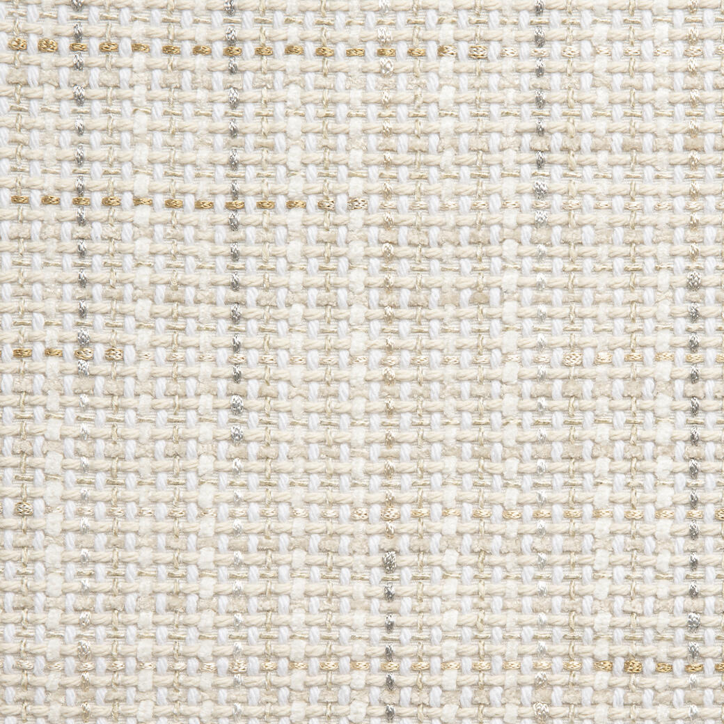 Grid Texture Cream Handwoven Fabric by the Yard