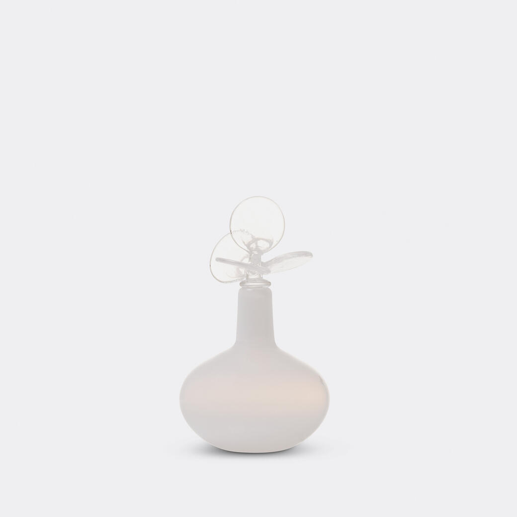 Lunaria Flora Bottle, Alabaster, Horizontal Oval