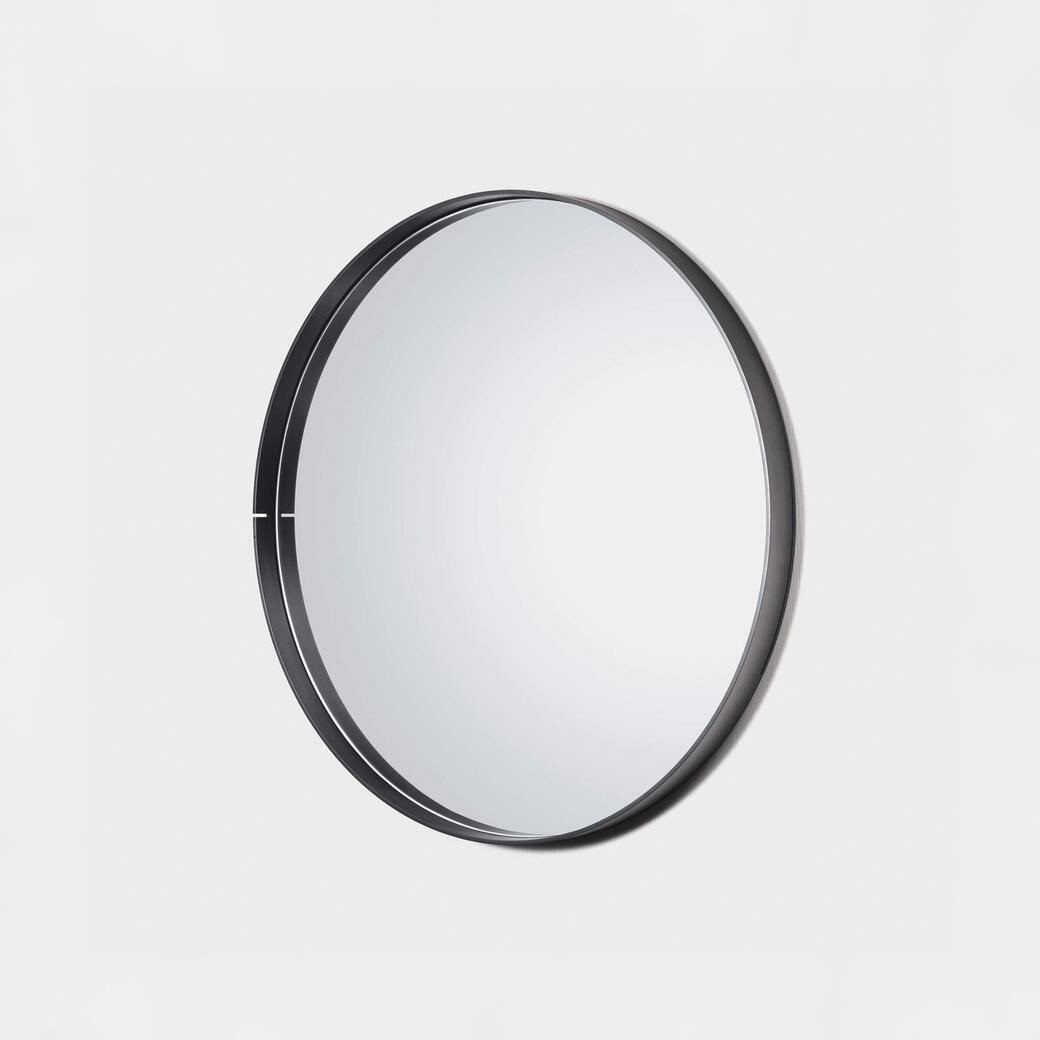 One Shot Mirror, Black Steel, 36 Inch