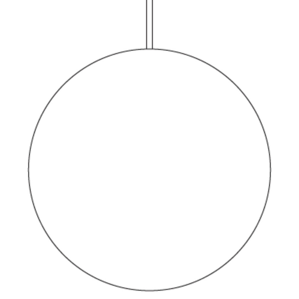 Luna Pendant 19.75 inch diameter