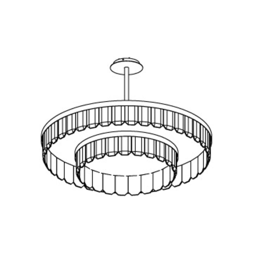 Versailles Chandelier, 41.1 inch diameter: Style 100-60 Double