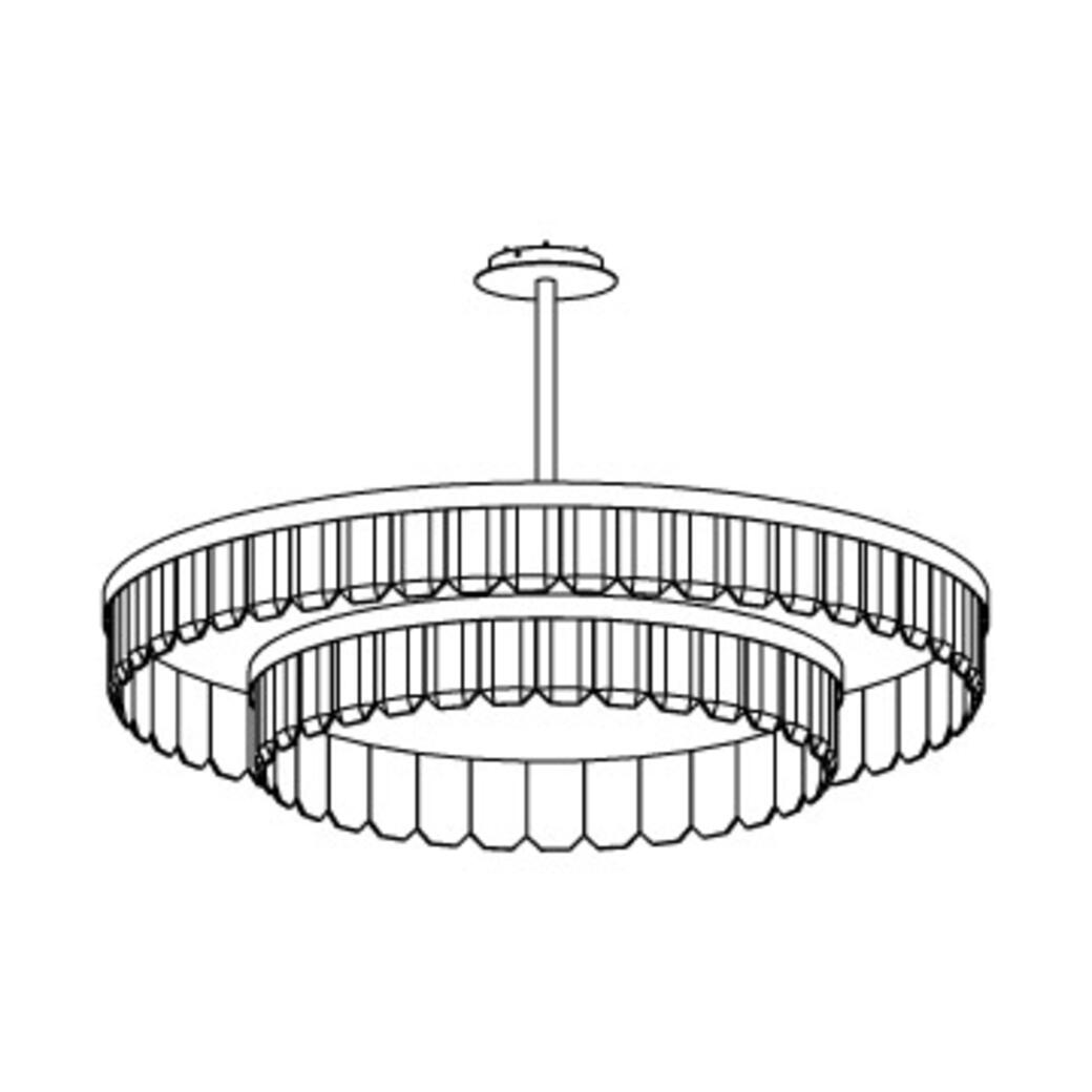 Versailles Chandelier, 51.2 inch diameter: Style 120-80 Double