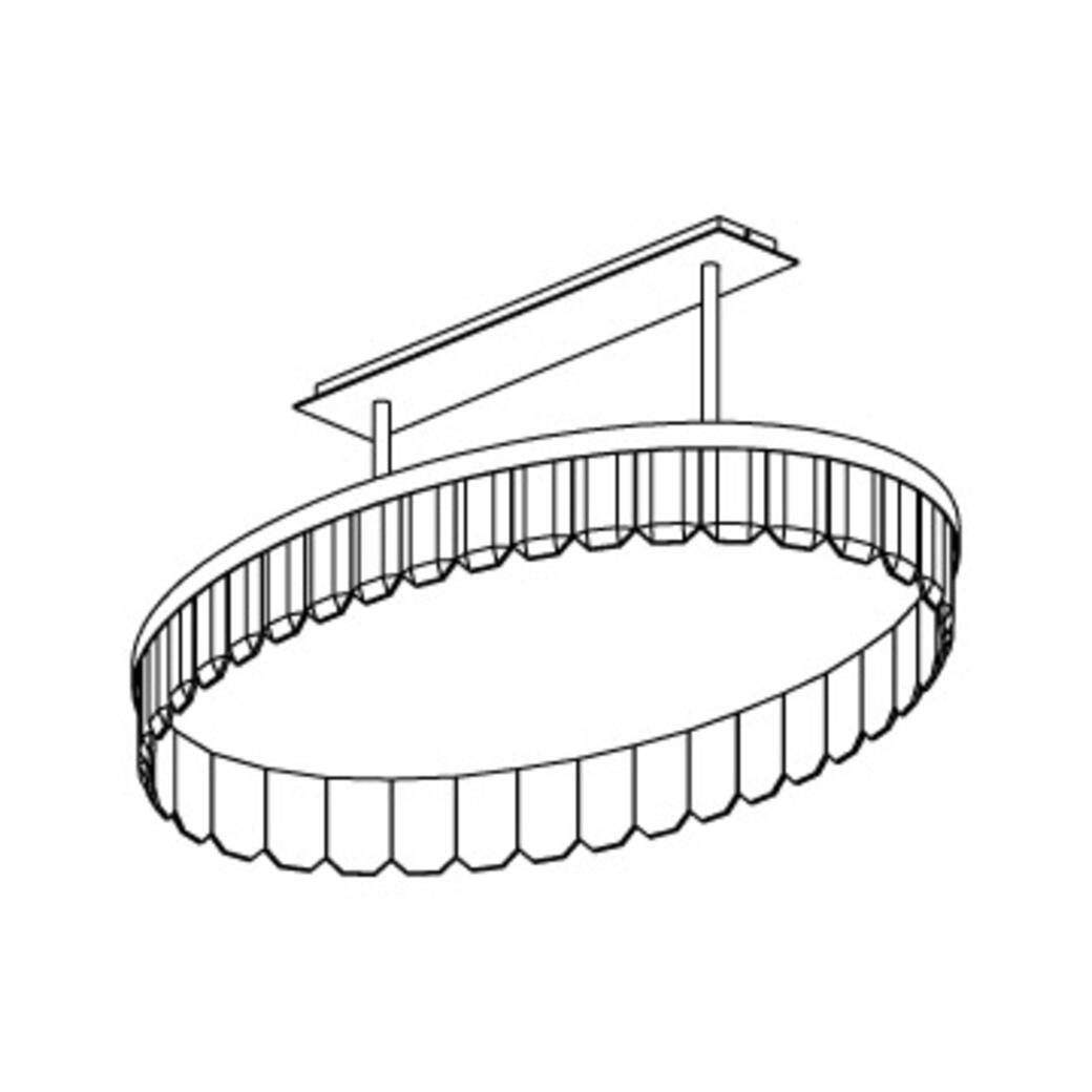 Versailles Chandelier, 48 inch diameter: Style 120 Oval