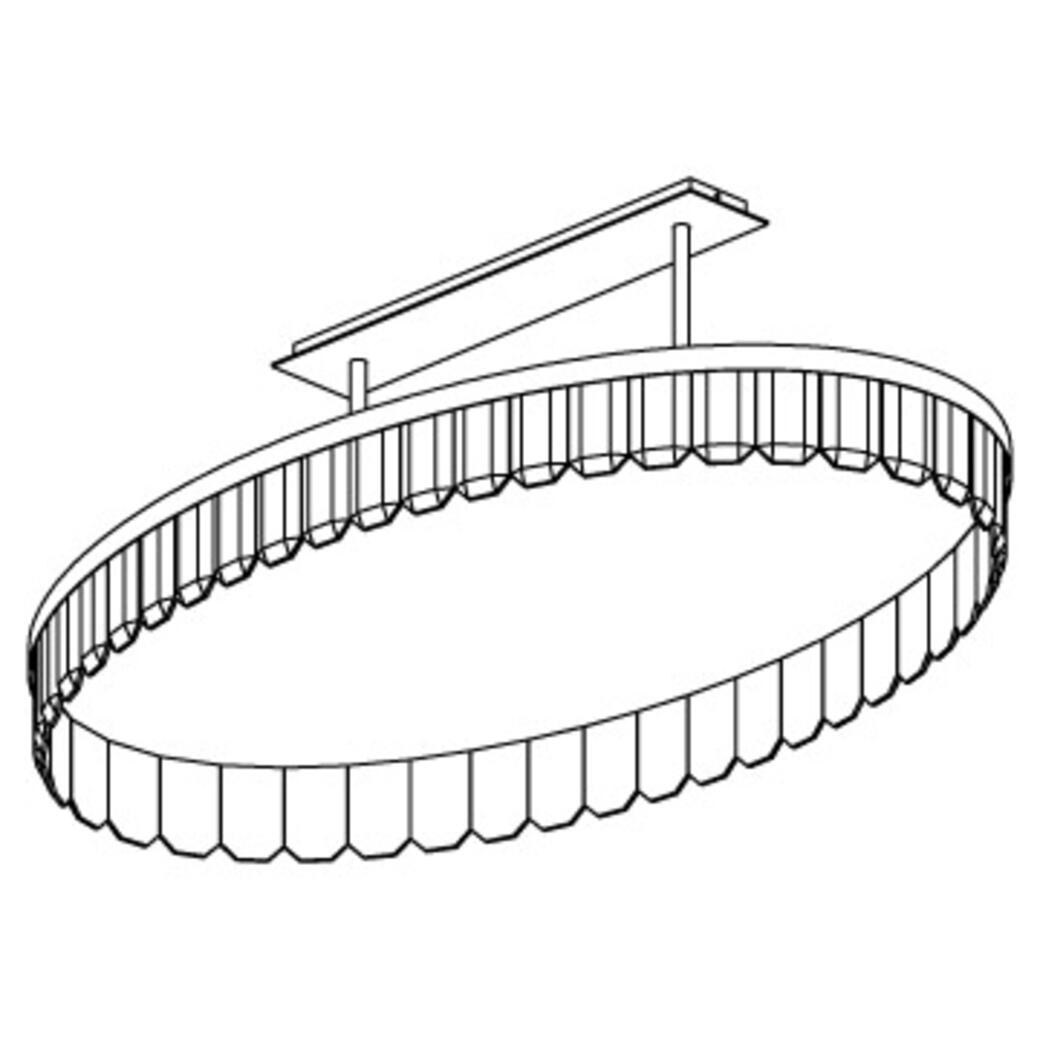 Versailles Chandelier, 60.6 inch diameter: Style 150 Oval
