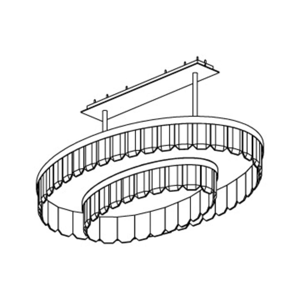 Versailles Chandelier, 48 inch diameter: Style 120-80 Double Oval