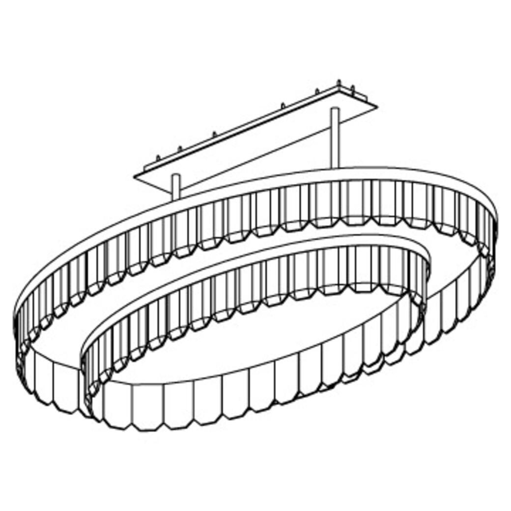 Versailles Chandelier, 60.6 inch diameter: Style 150-110 Double Oval
