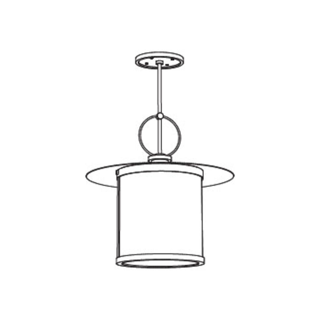 Cerchio Hanging Lamp, 17.5 inch diameter