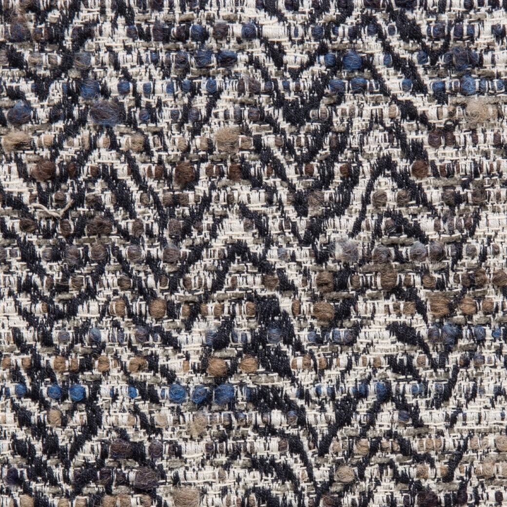 Herringbone Tweed Navy & Taupe