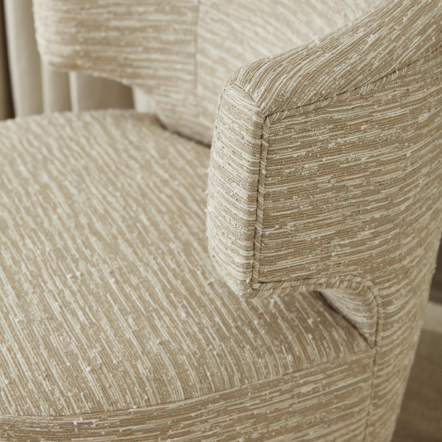 HOLLY HUNT Great Plains Performance Textiles Upholstered on Chair