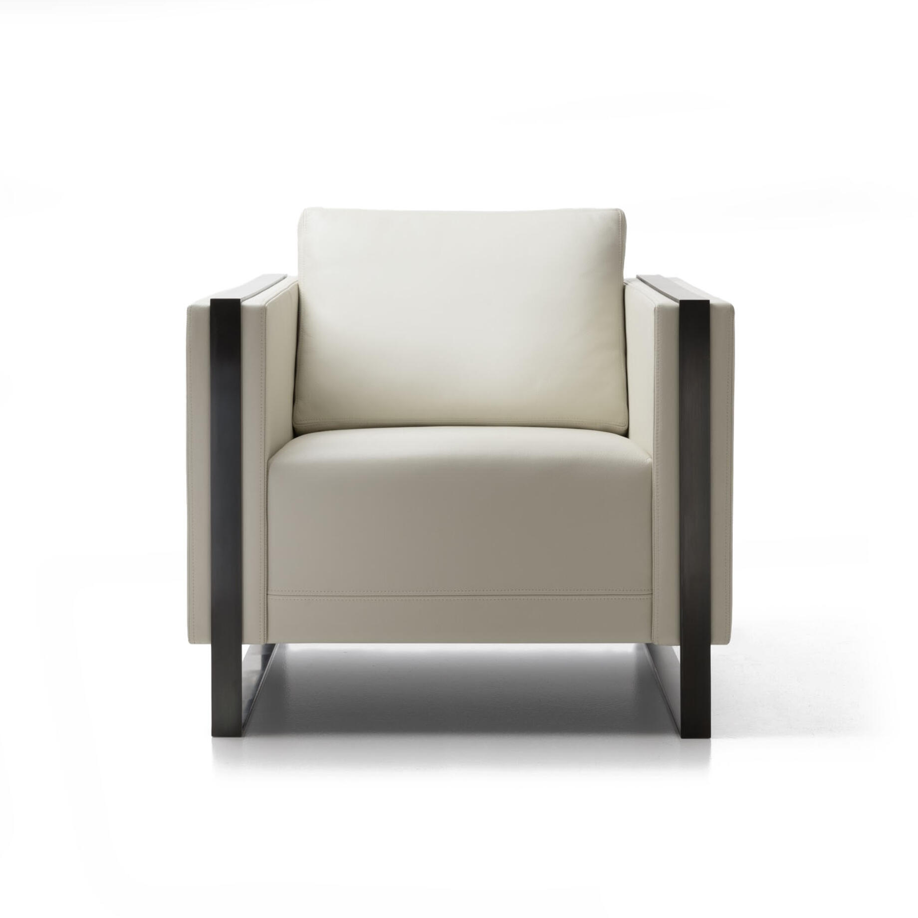Calaf  Lounge Chair, Dark Bronze, Sloane Soft Light