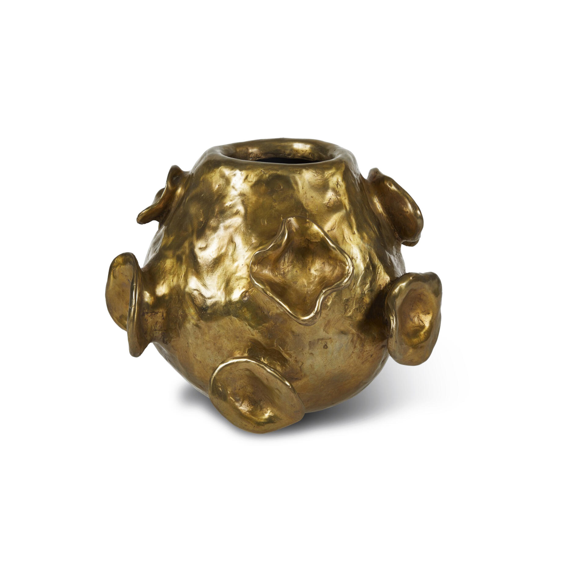 Floressa Vase, Golden Bronze