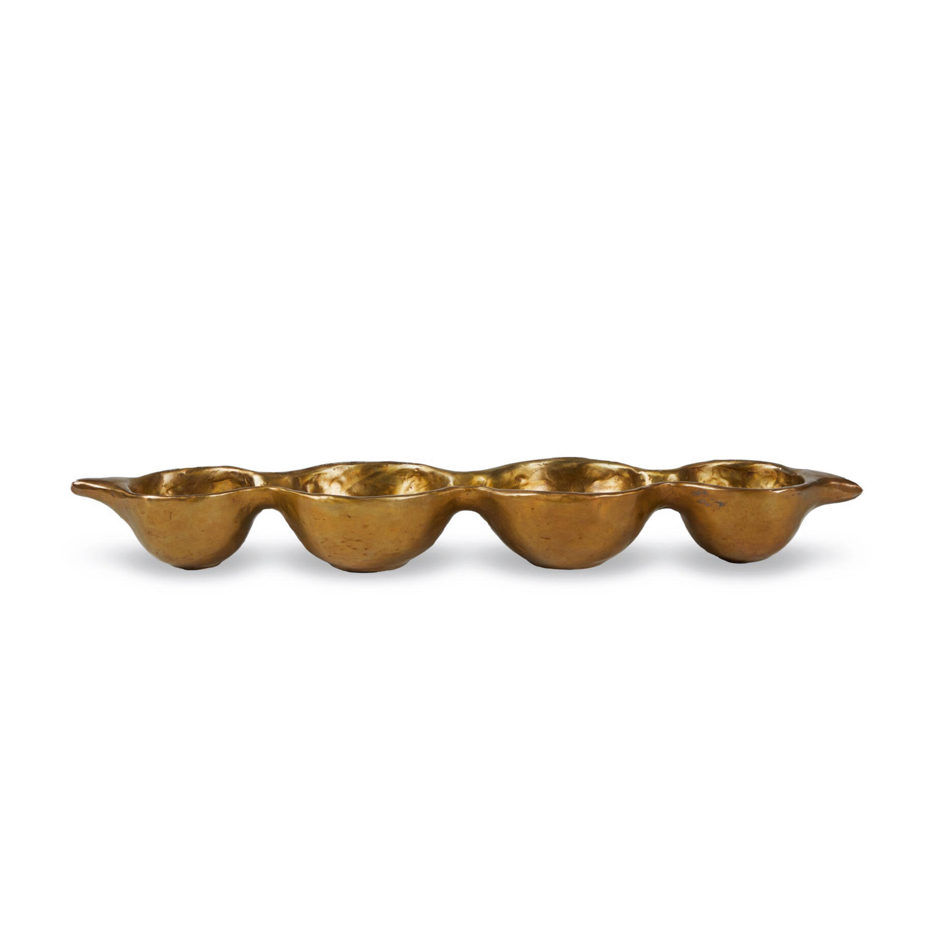 Orianna Long Pod Vessel, Golden Bronze
