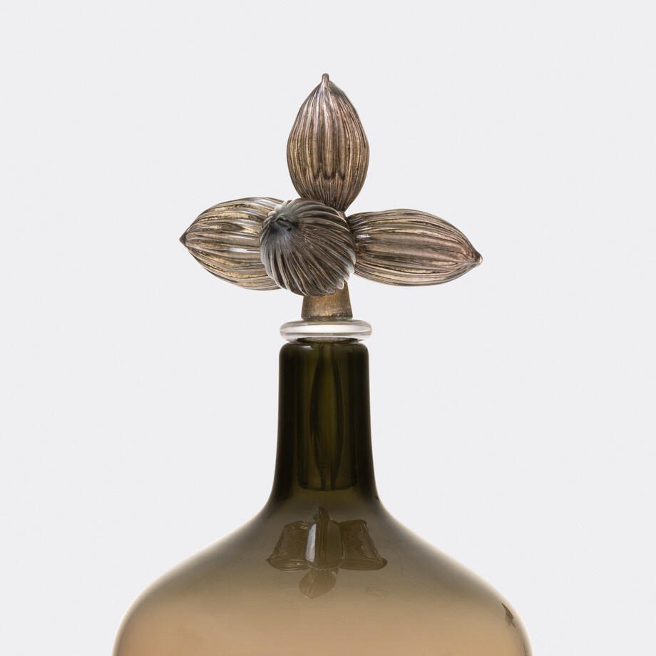 Asclepias Flora Bottle, Horizontal Oval, Eel