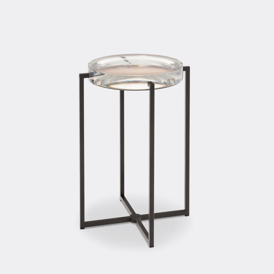 Lens Table, Size 1, Black Base, Clear Top