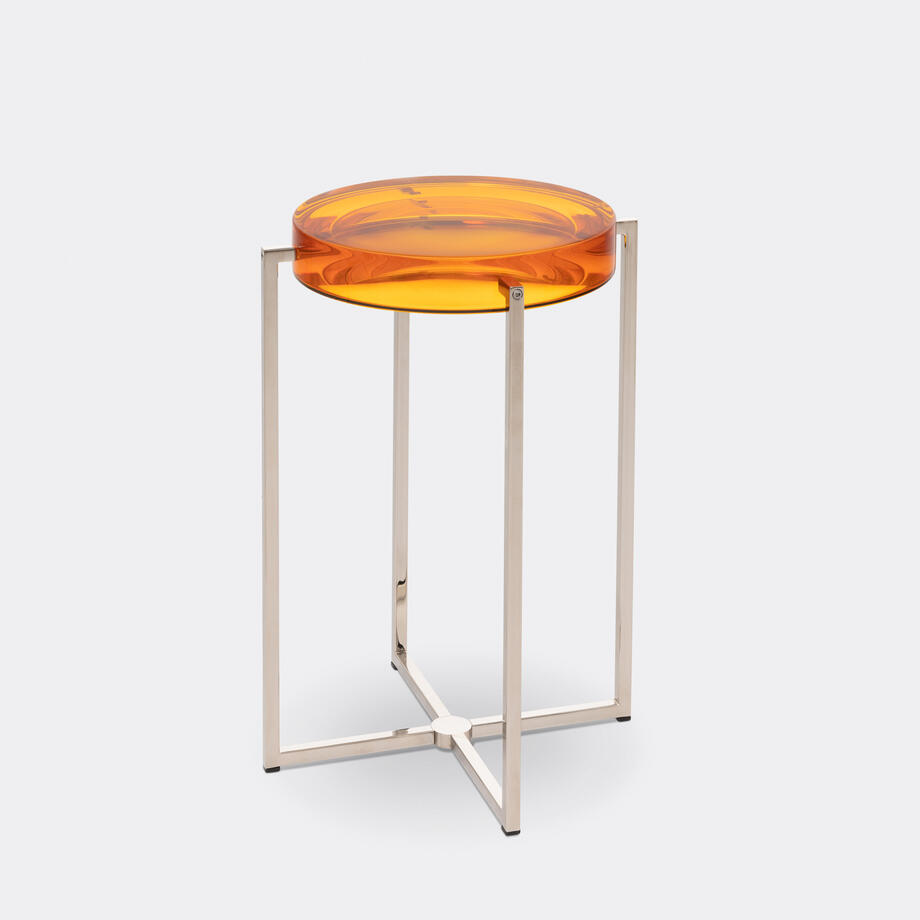 Lens Table, Size 1, Nickel Base, Amber Top