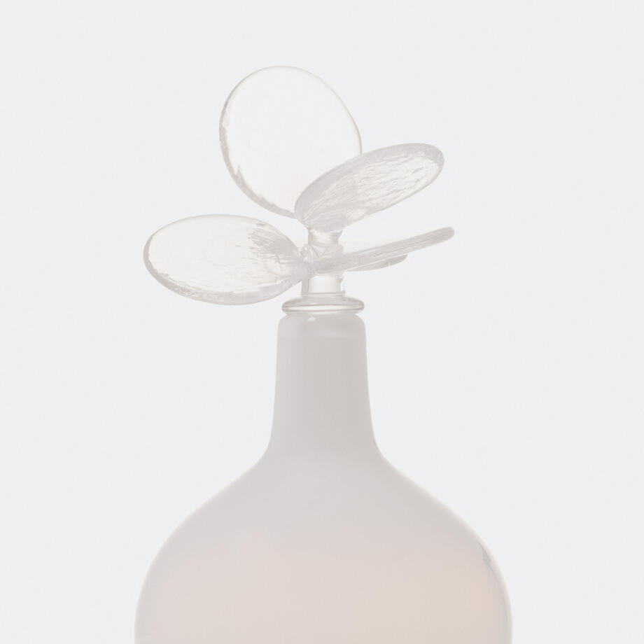 Lunaria Flora Bottle, Round, Alabaster
