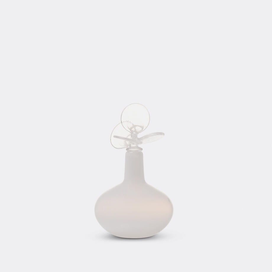 Lunaria Flora Bottle, Horizontal Oval, Alabaster