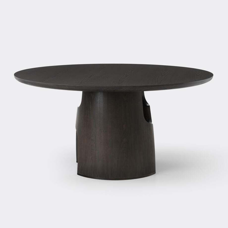 Cava Dining Table, Size 2, Ash Charred, Medium Bronze