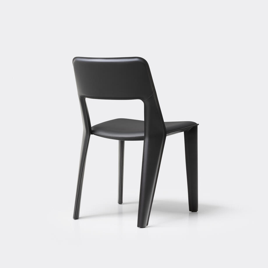 Pelle Dining Chair, Dark Grey